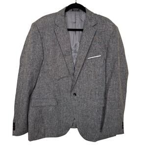 Gray Textured Blazer Sport Coat Coofandy Men’s Tailored Fit Notch Lapel 3XL